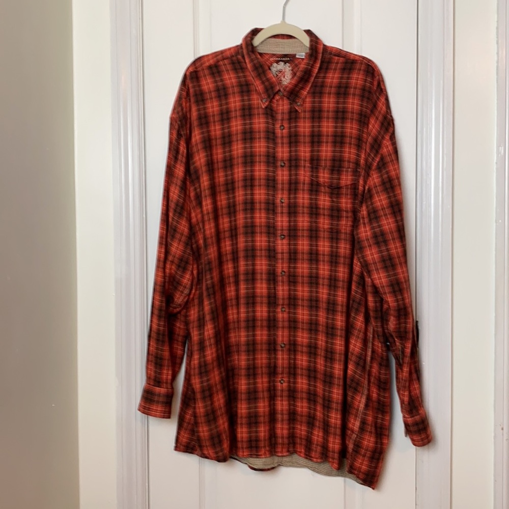 ❌❌ SOLD ❌❌ CUTTER & BUCK FLANNEL BUTTON DOWN SHIRT - Picture 1 of 6